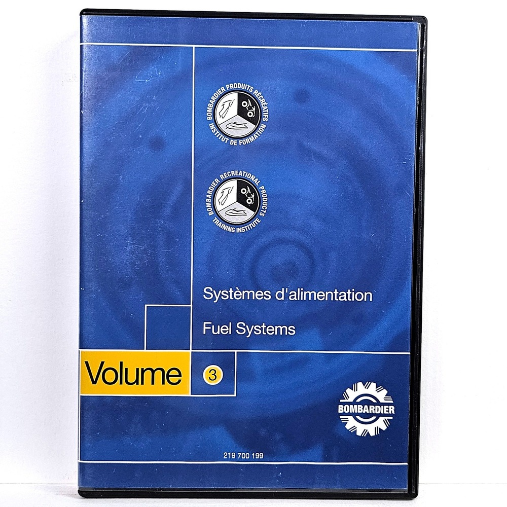 Bombardier Fuel Systems Training Manual Vol 3 DVD Case 219 700 199 BRP Technical